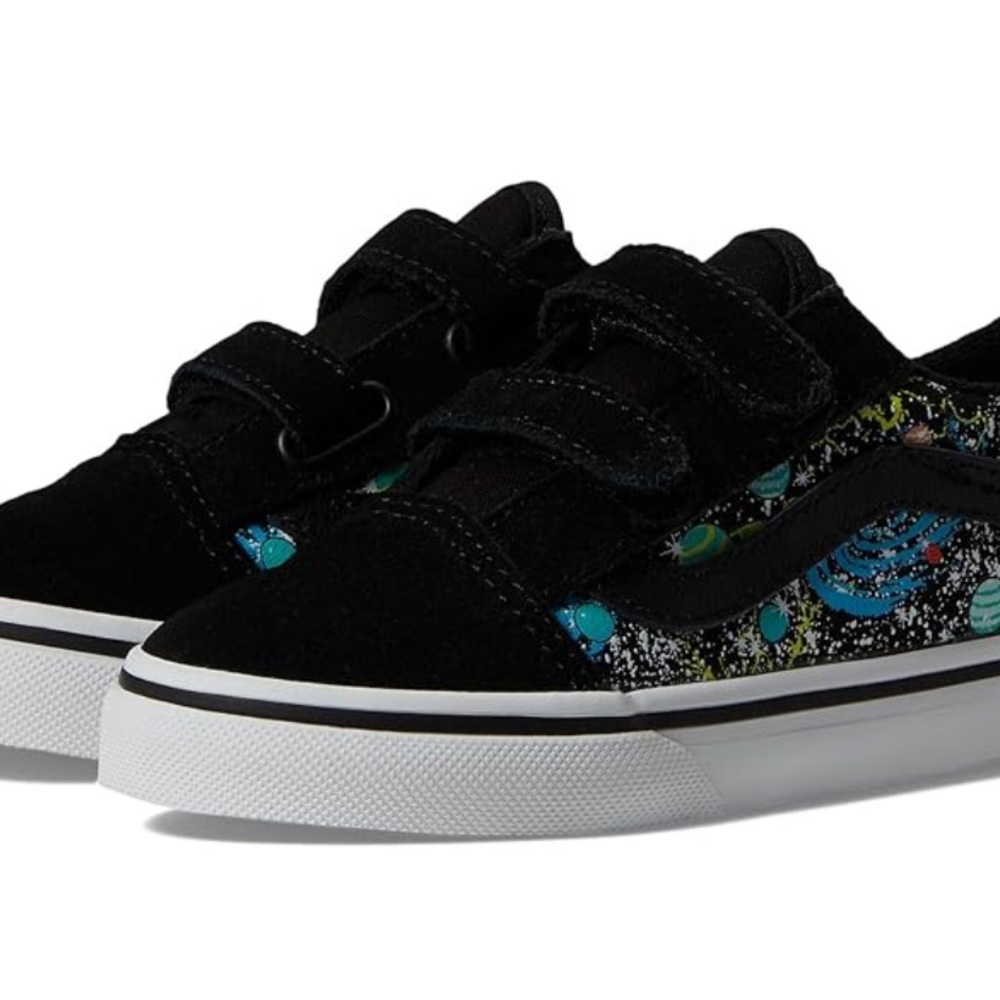 VANS - TODDLER OLD SKOOL V SHOES | Black Space Edition.